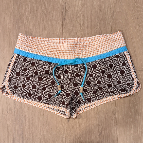 Vintage Roxy Brown and Orange Board Shorts - Picture 1 of 8